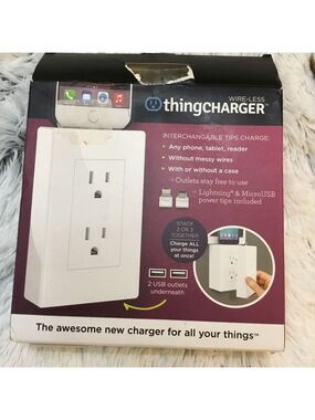thingCHARGER with interchangeable tips New in box Wire-less